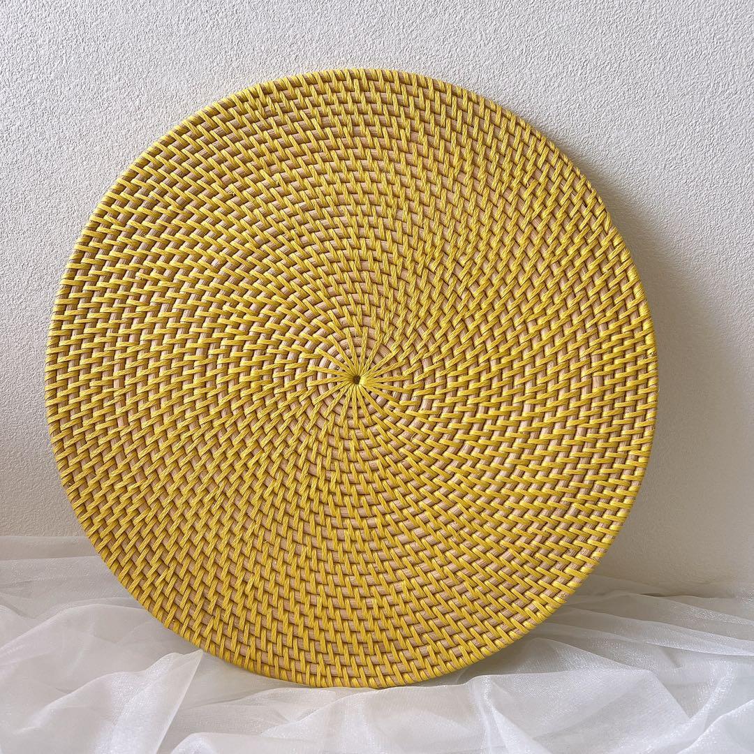 バリ島雑貨　カラーランチョンマット　ラタン　アジアン雑貨　バリ島雑貨