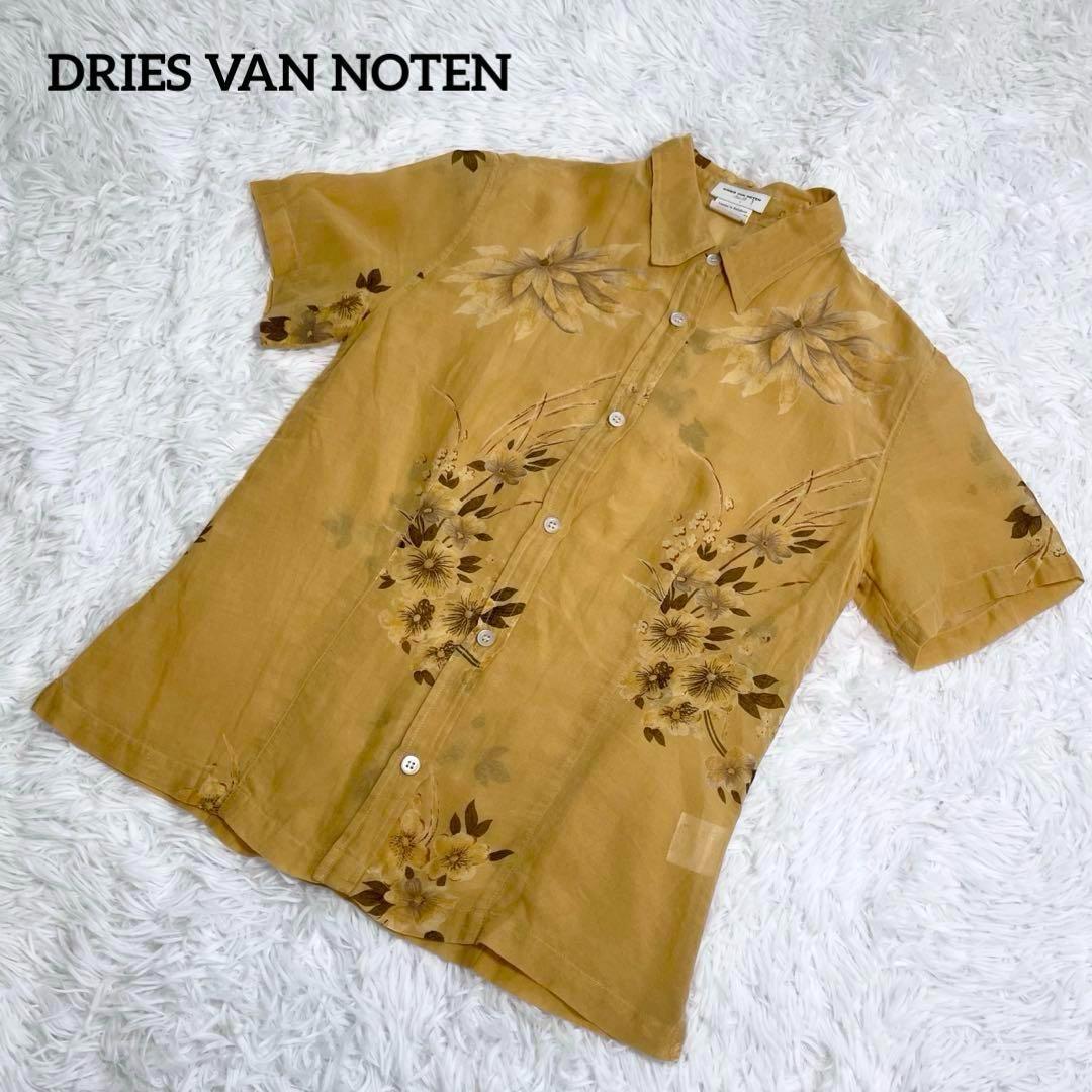 【美品】ドリスヴァンノッテン　半袖シャツ・ブラウス・シアー・ライカ期・02SS
