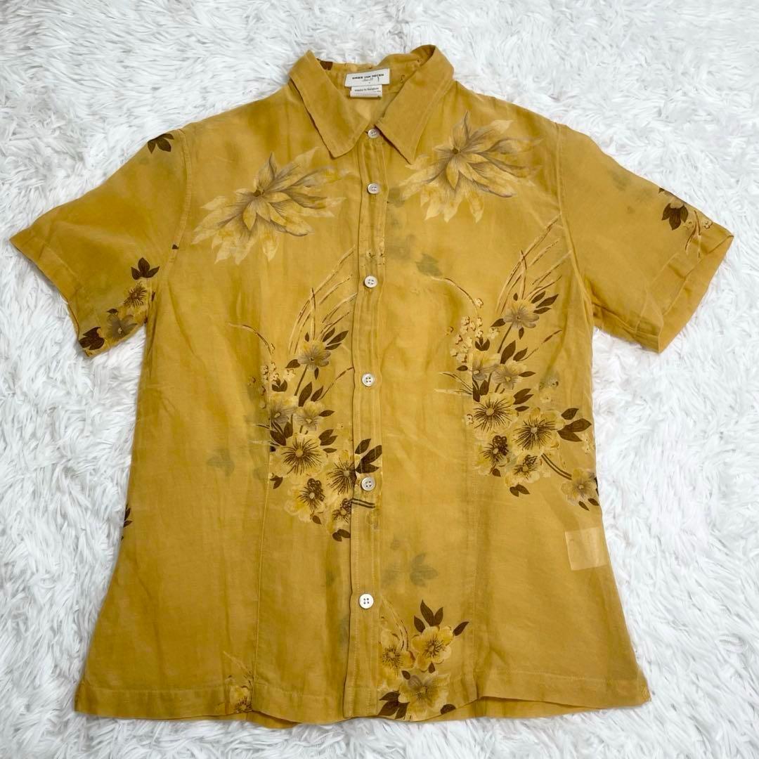 【美品】ドリスヴァンノッテン　半袖シャツ・ブラウス・シアー・ライカ期・02SS