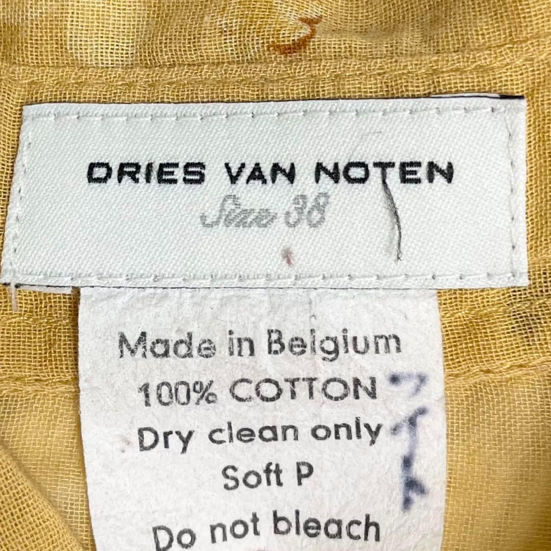 【美品】ドリスヴァンノッテン　半袖シャツ・ブラウス・シアー・ライカ期・02SS