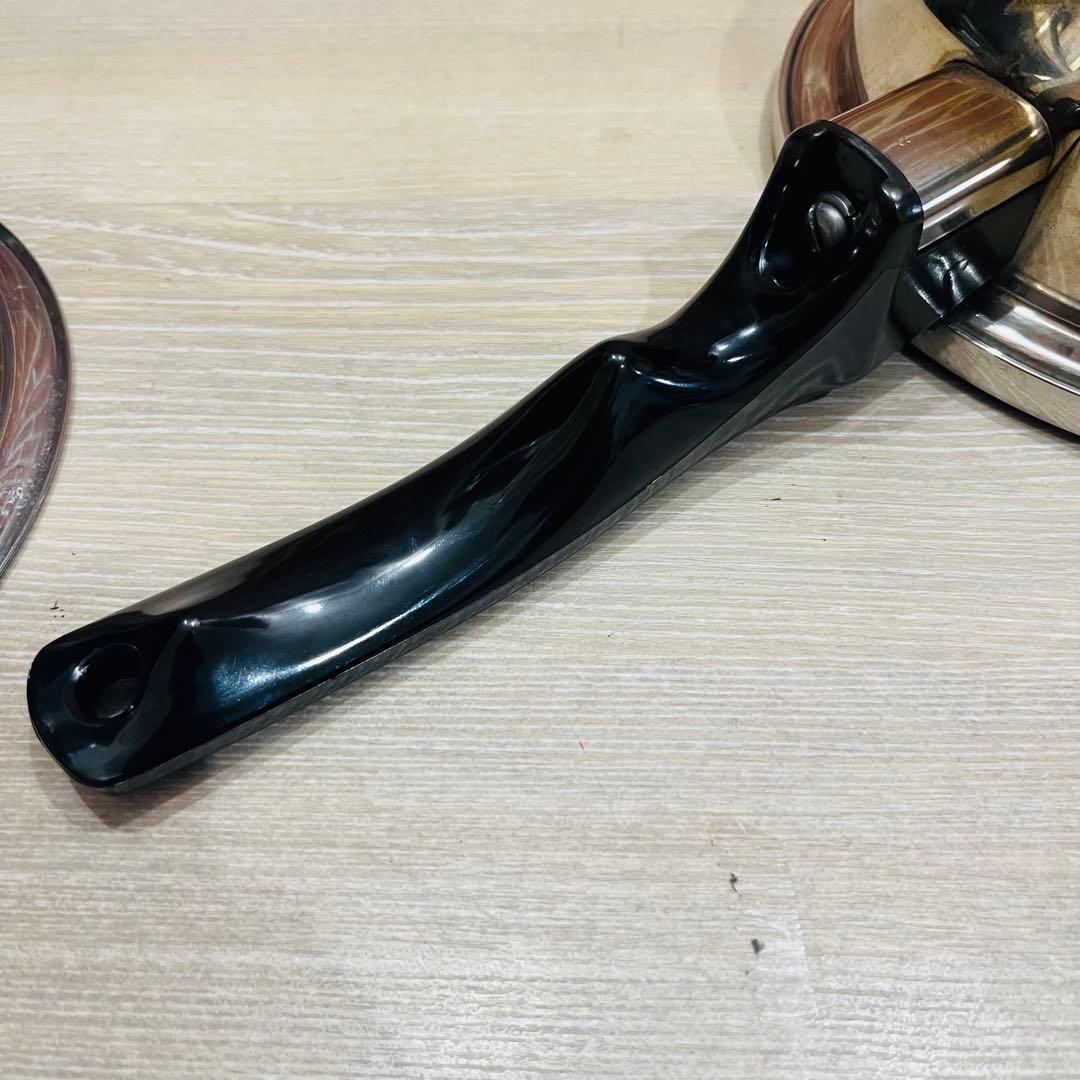 K3467 【INKOR】フタ付き 片手鍋 ステンレス製 小鍋