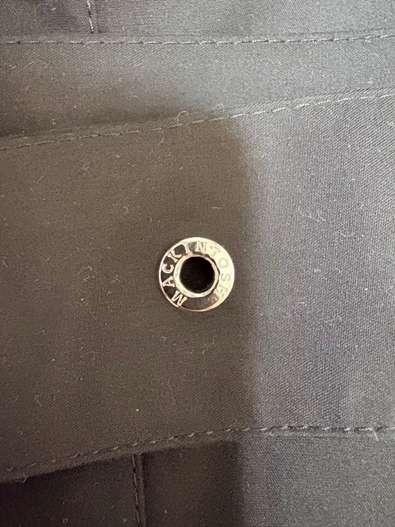 マッキントッシュ ステンカラーコート ブラック 38サイズ ライナー・ベルト付き