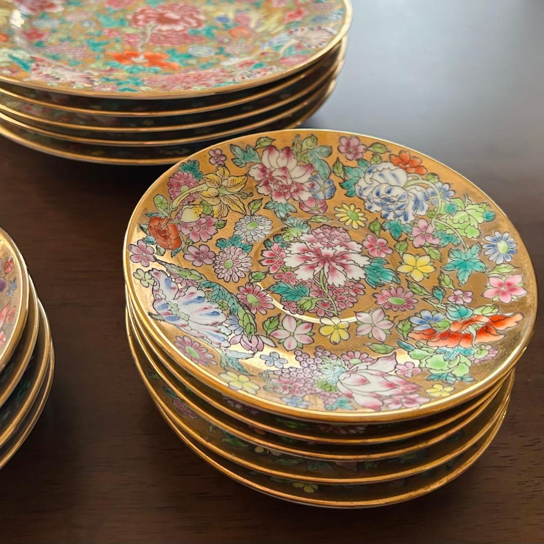 景徳鎮　ゴールド　新品未使用　食器28点セット