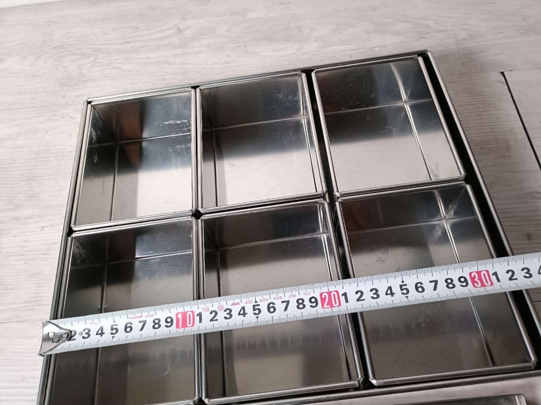 ステンレス製 6コンパートメント バット