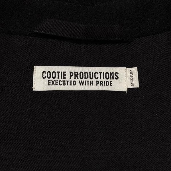 良品 定価70400円 COOTIE ウールモッサ チェスターコート ブラックM