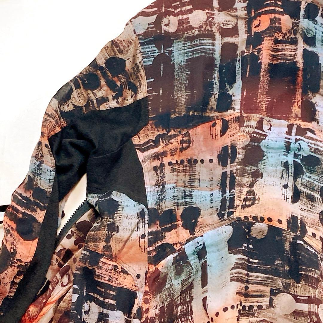 美品 エイココンドウ ロングコート ダブルジップ リボン ギャザー