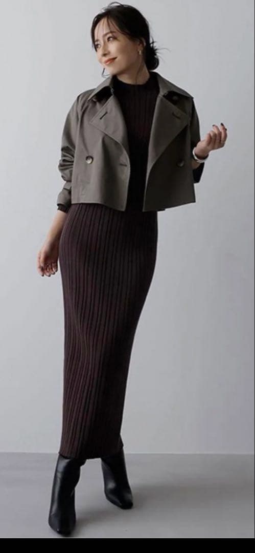 anuans 3wayトレンチコート（CHARCOALGREY）