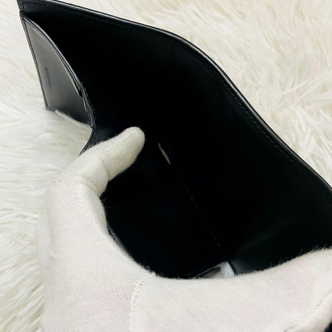 極美✨セリーヌ 三つ折り財布 トリオンフ レザー ブラック ゴールド