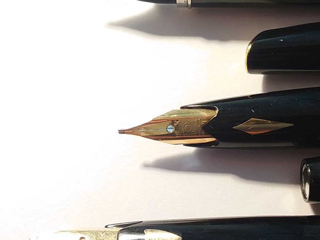 昭和レトロ 万年筆 14k/18k/21k 太字 ズーム ３本セット