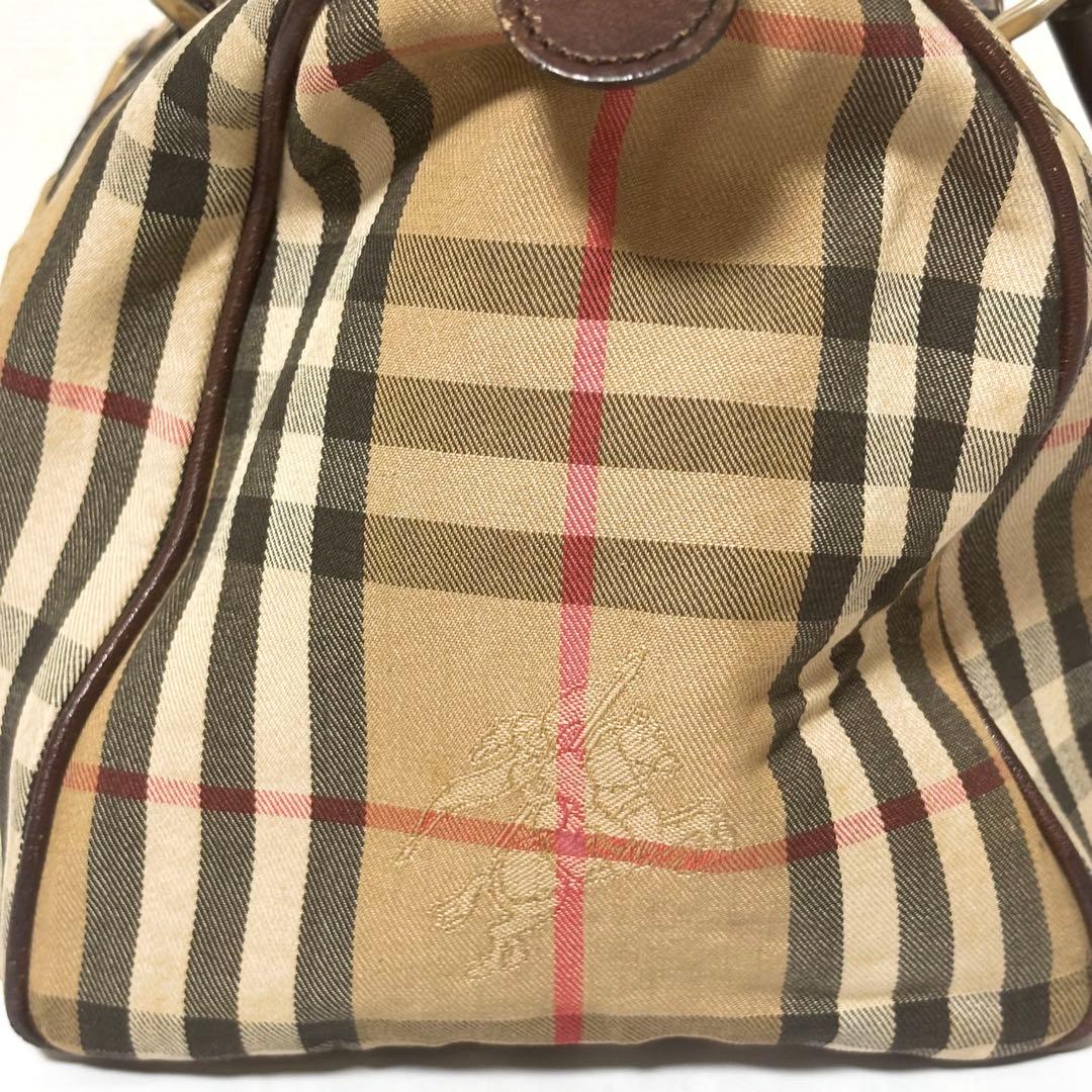 正規品 鑑定済 Burberrys ミニボストンバッグ ノバチェック a81