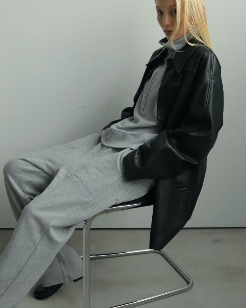 【anuke アンヌーク】Ecoleather Over Jacket