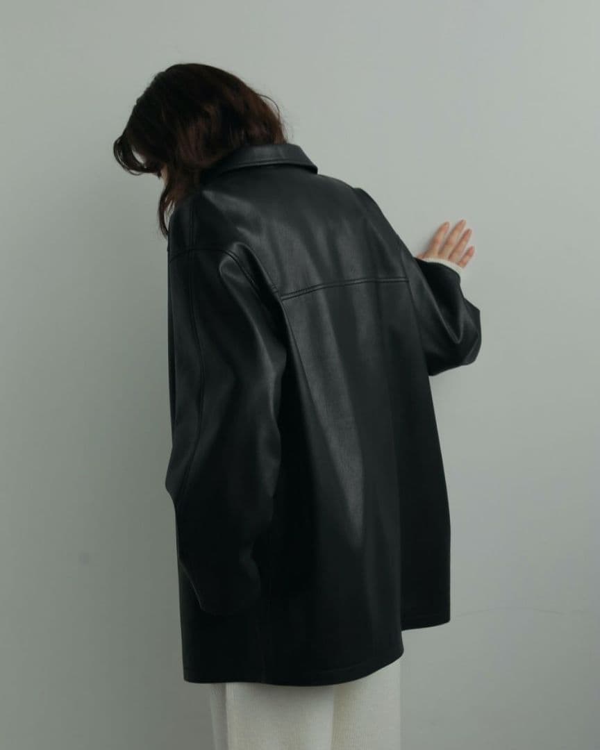 【anuke アンヌーク】Ecoleather Over Jacket