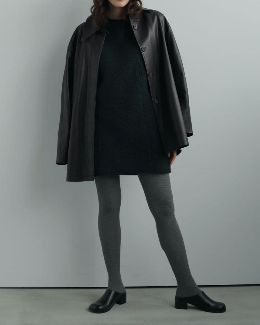 【anuke アンヌーク】Ecoleather Over Jacket