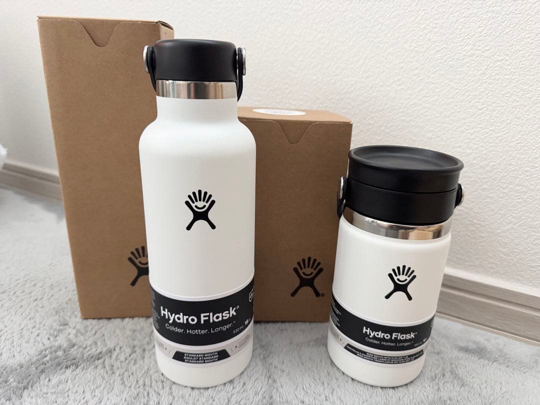 【新品未使用】Hydro Flask ホワイト 水筒 タンブラー　ボトルセット