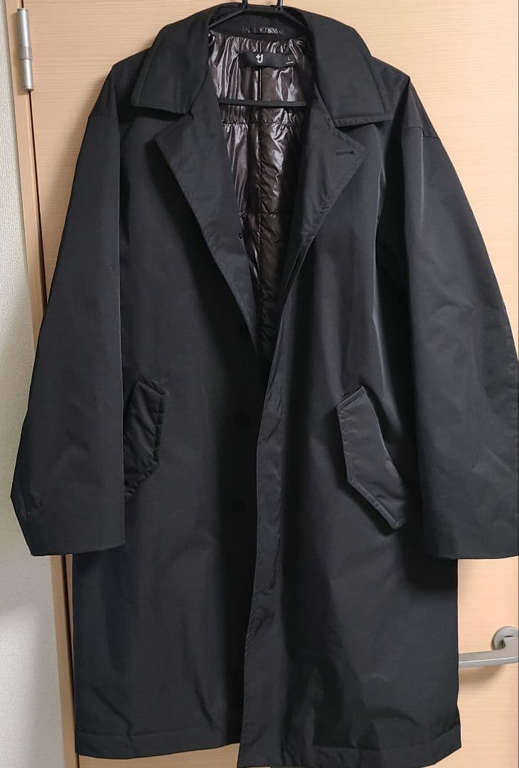 ユニクロ　ジルサンダー ステンカラーコート Lサイズ　ブラック