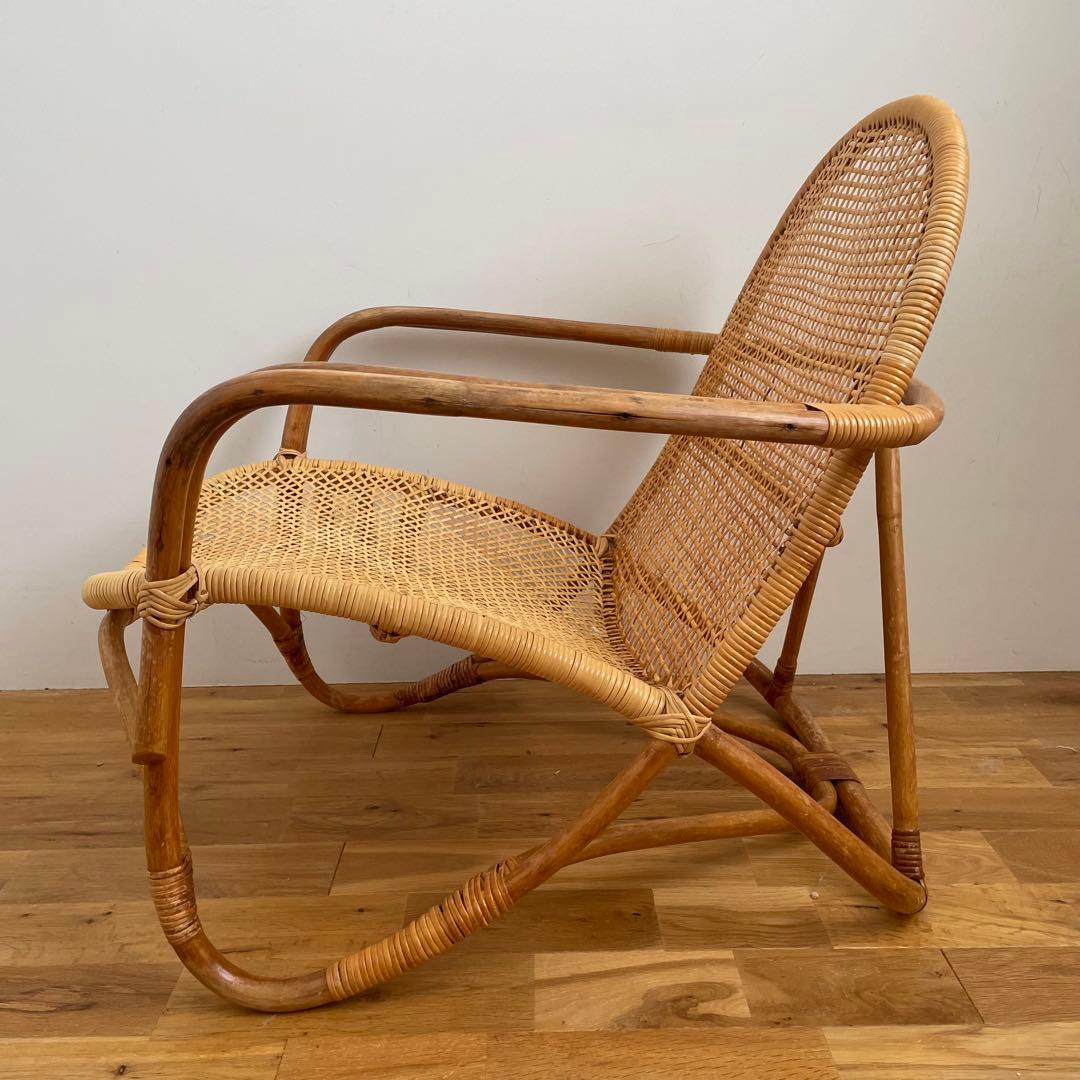 ラタンのラウンジチェア　1/3