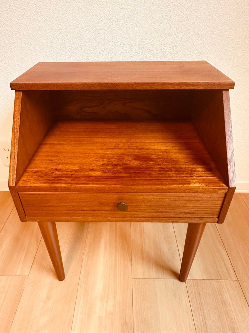 北欧 ヴィンテージ チーク サイドテーブル ウェグナー デンマーク