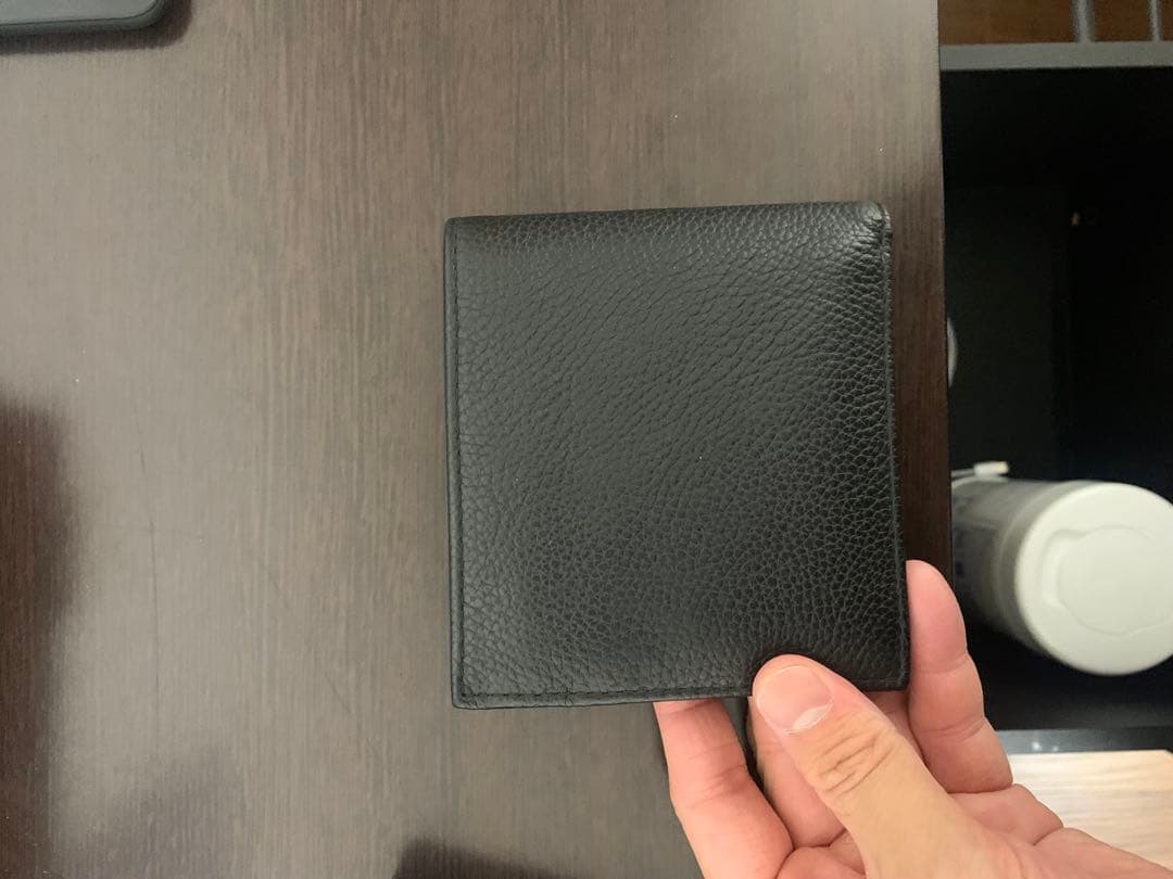 POLO RALPH LAUREN ポロラルフローレン 二つ折り財布ブラック本革