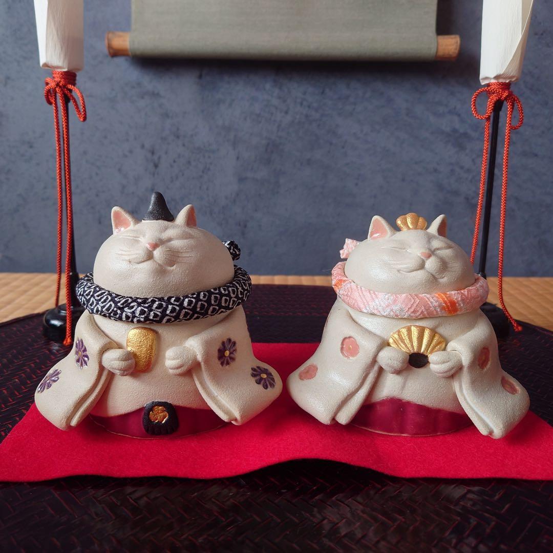 ❸だるま猫雛　m(*´꒳`*)m ※首輪付き