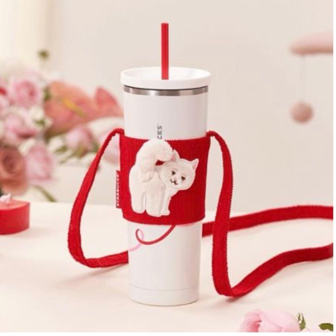 Starbucks 海外　中国限定スタバ　ネコ　タンブラー