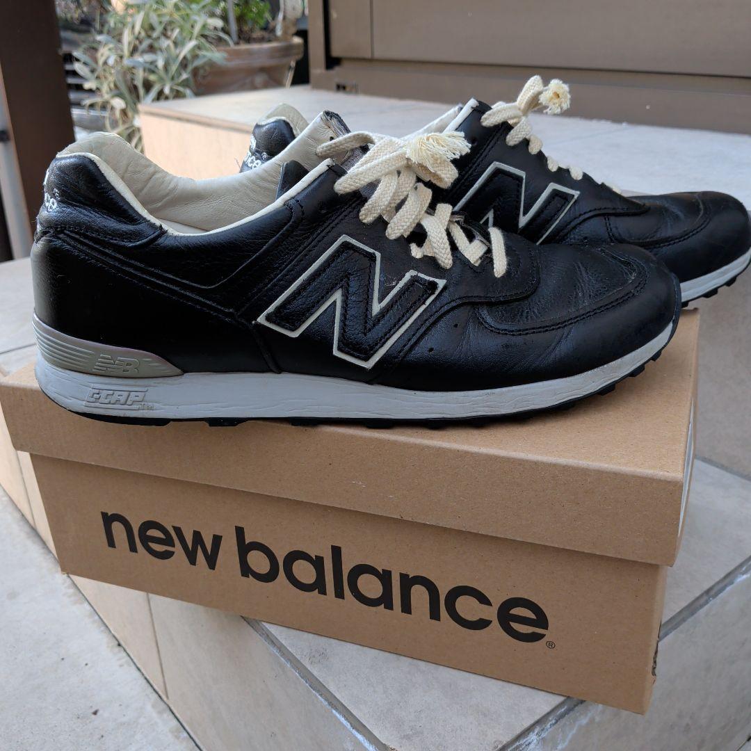 New Balance 576 　ブラック　レザー　スニーカー