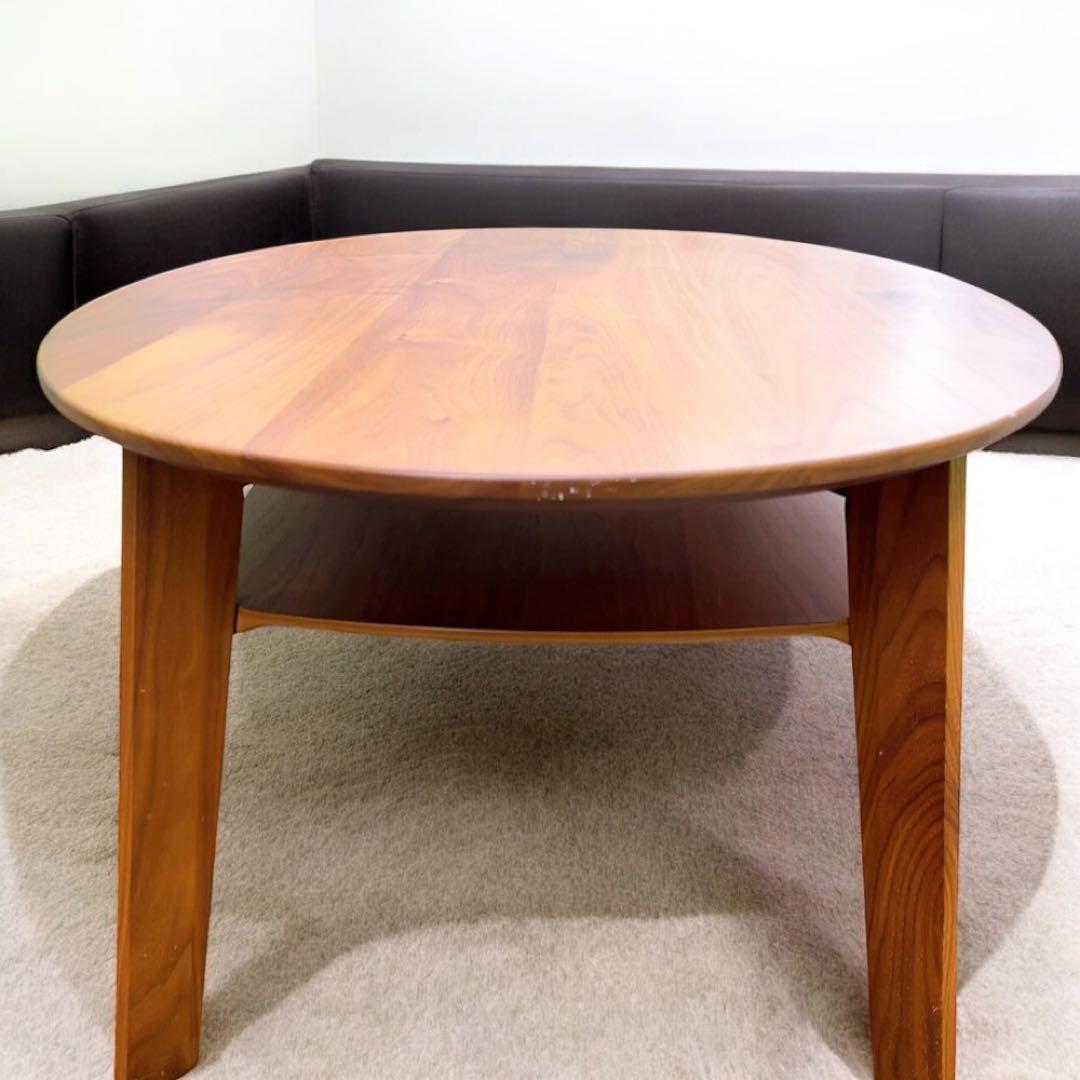 カリモク家具 ローテーブル リビングテーブル 楕円