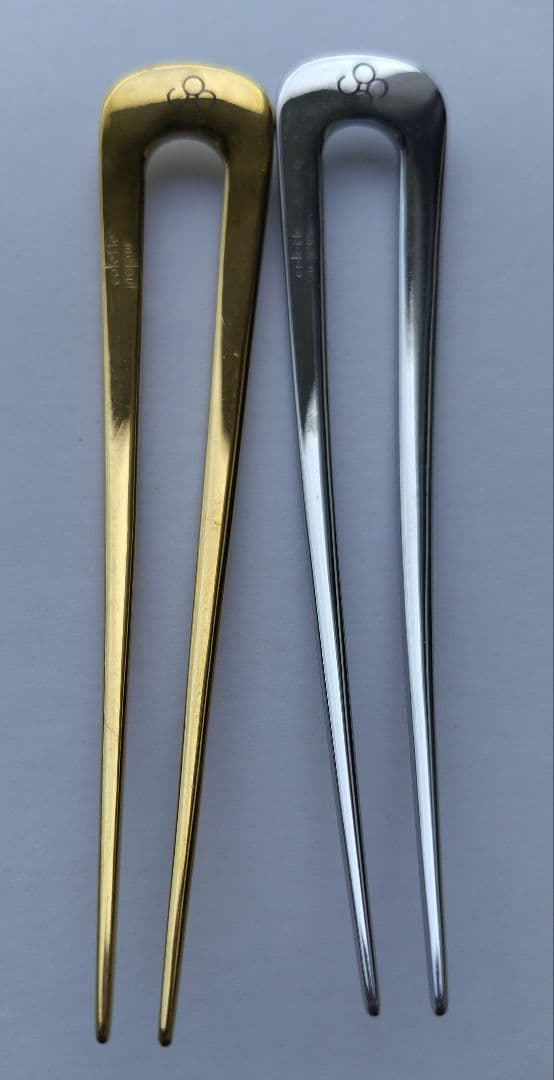 キャストメタルUピン　ゴールド＆シルバー 　2本セット 　コレットマルーフ