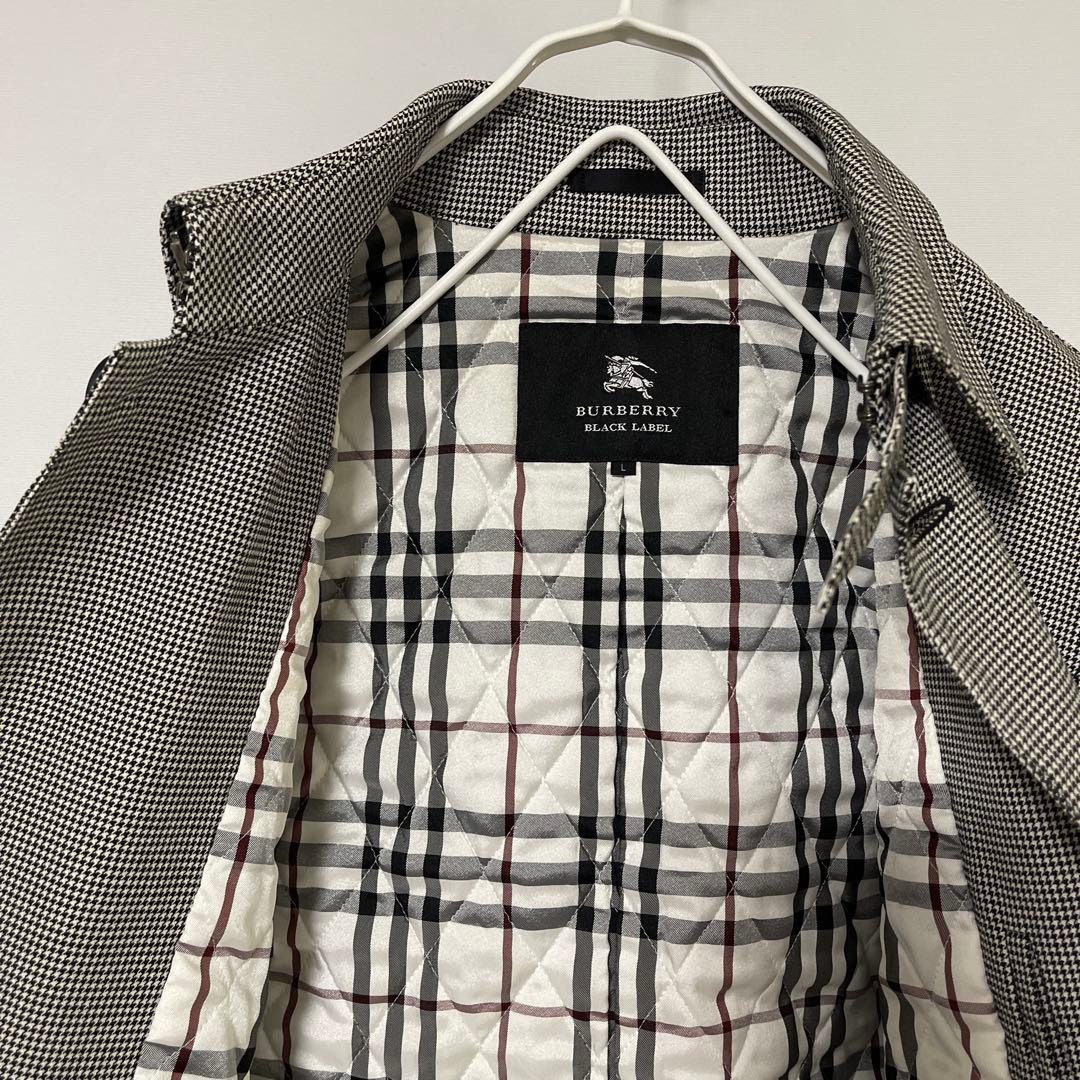 美品 Burberry Black label バーバリー ステンカラーコート
