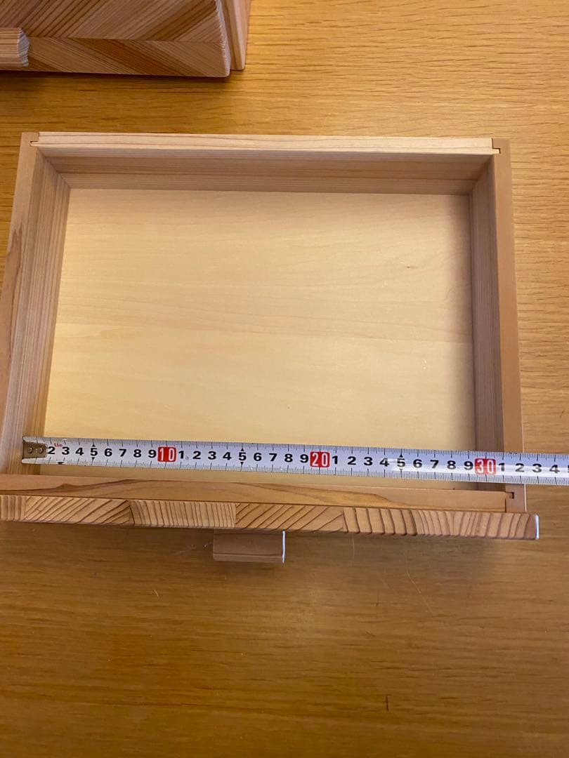 杉　矢羽模様の組子　小引き出し　※値下げしました！