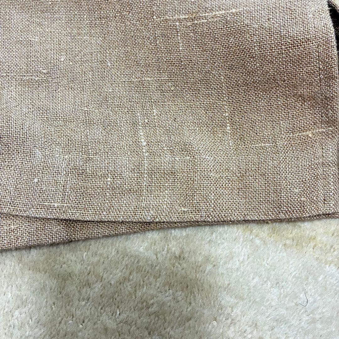 【美品】 AURALEE 半袖シャツ リネン 0 ブラウン