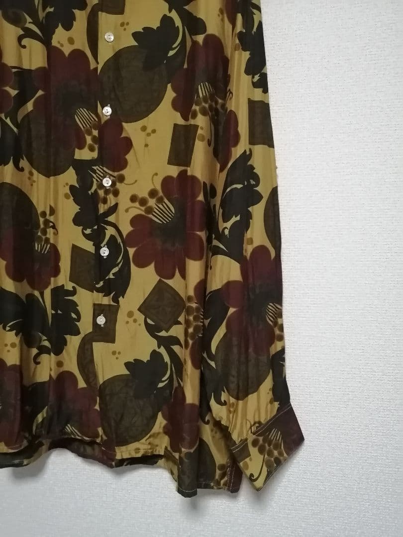 LE GARAGE 総柄 長袖シャツ Mサイズ フランス製