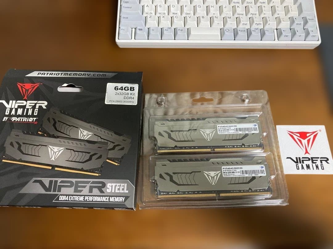 C*n様 DDR4　3600MHz　64GB(32GBx2) Viper Ste