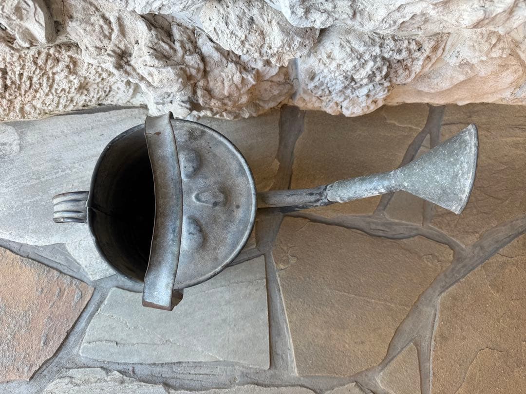 イギリスアンティーク　ブリキのジョウロ