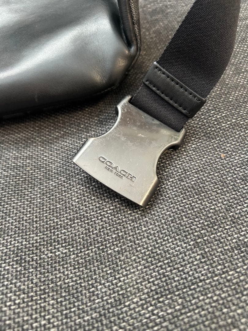 美品 コーチ COACH シグネチャー ボディバッグ ウエストバッグ C3765