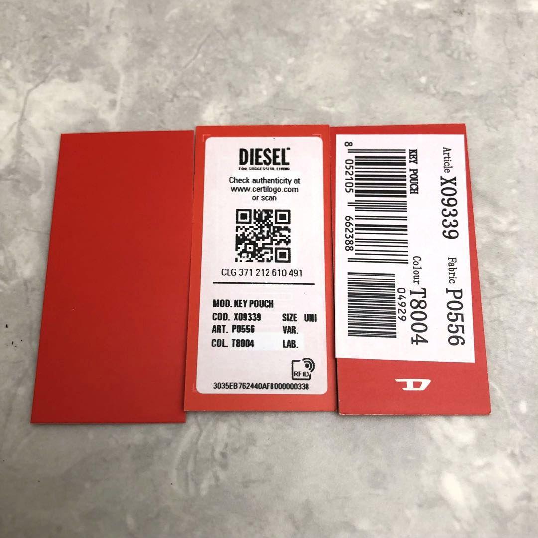 ★未使用★ディーゼル ジップウォレット ラウンド エンボス ロゴ 現行 