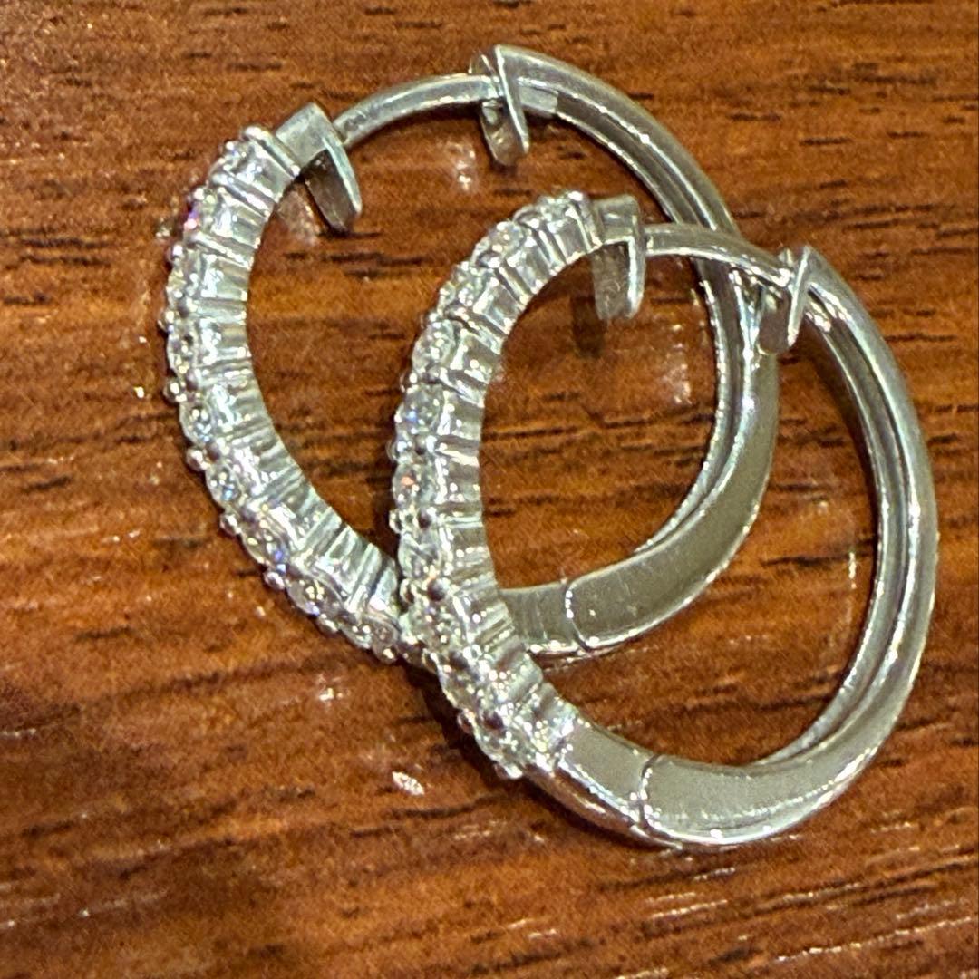 pt900 ダイヤモンド　中折れ2センチ