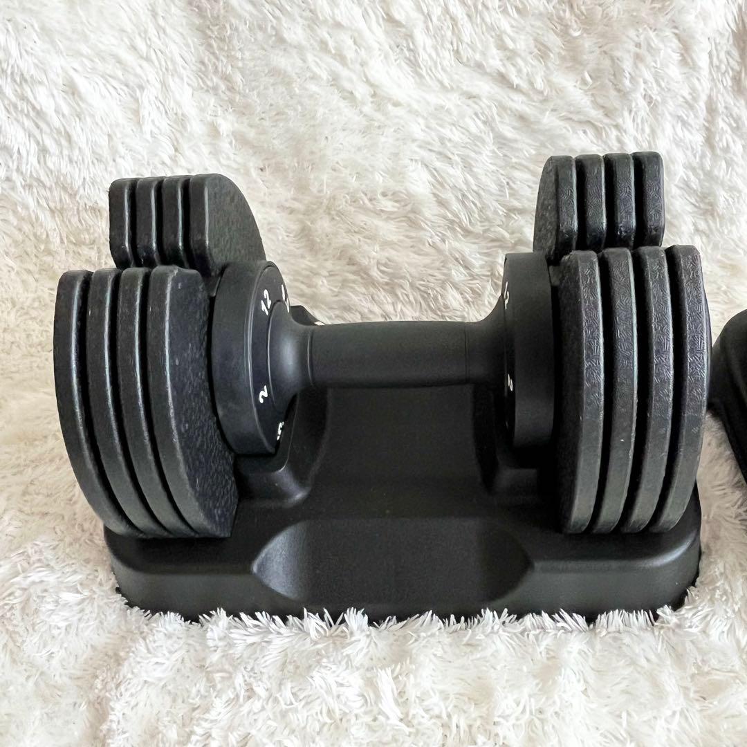 ✨良品✨MOJEER ダンベル　可変式アジャスタブルダンベル　2-12㎏×2個