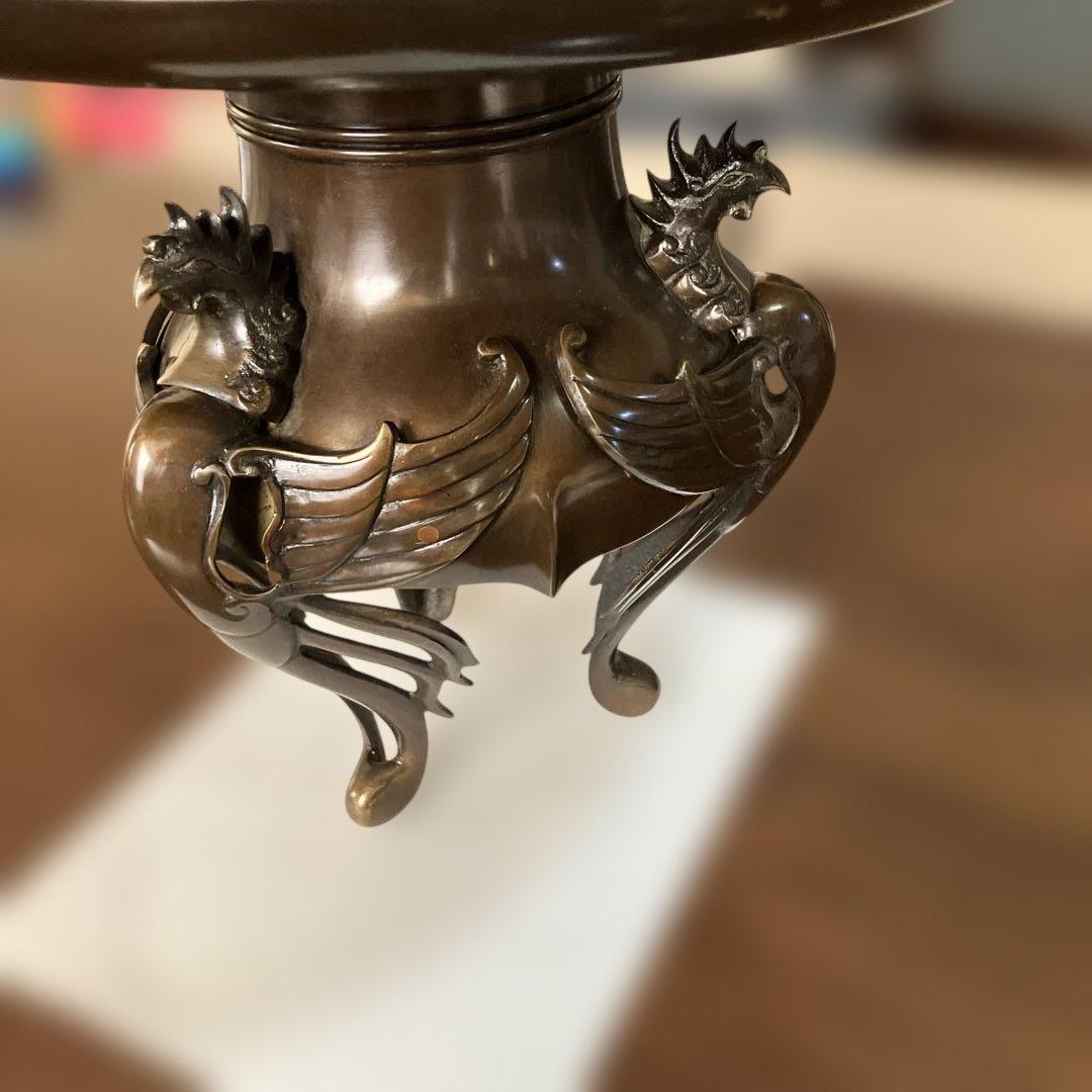 茶道具・花器花瓶　薄端・鳳凰足　ビンテージ　古道具(蔵出し骨董品)