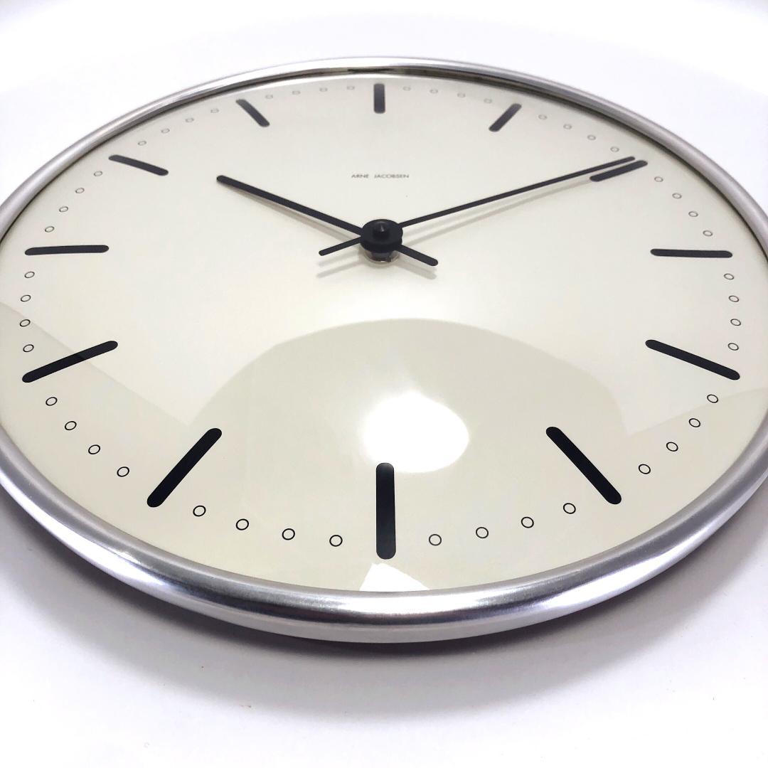 【美品】アルネヤコブセン／シティホール ウォールクロック／29cm