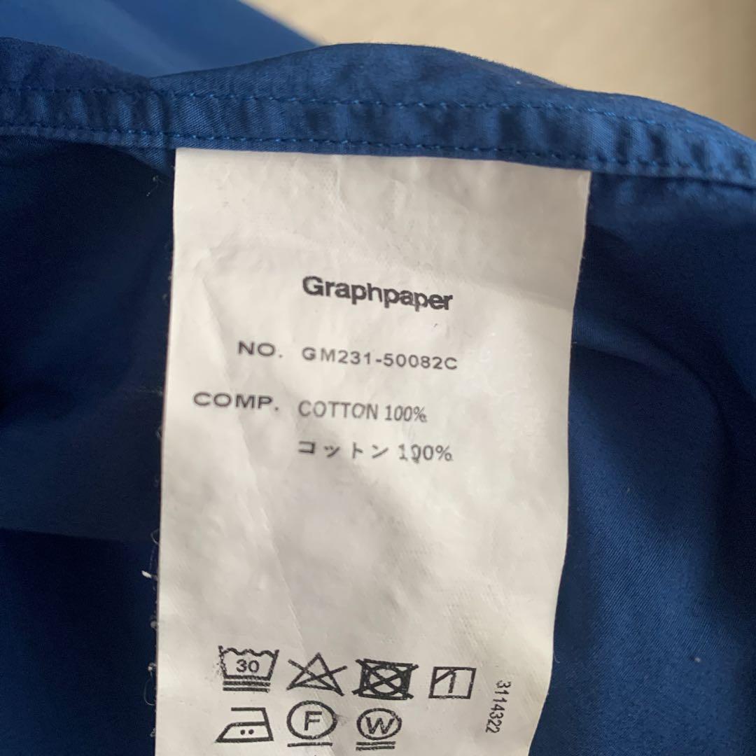 Graphpaper ブルー 半袖シャツ F
