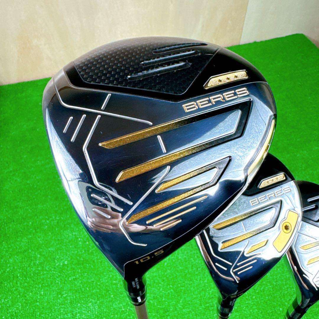 【レフティ】 HONMA BERES09 3S 1W 5W U22 3本 SR