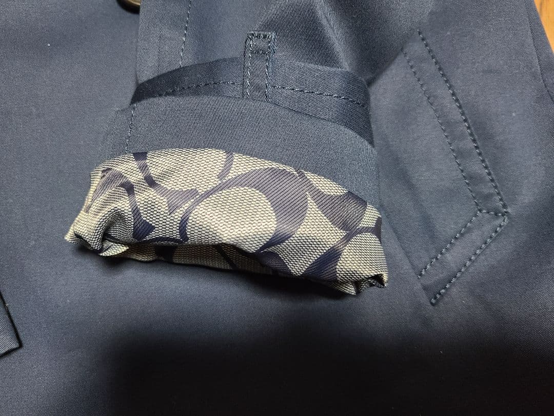 kaz　COACHネイビー トレンチコート　レディース　アウター　新品　S