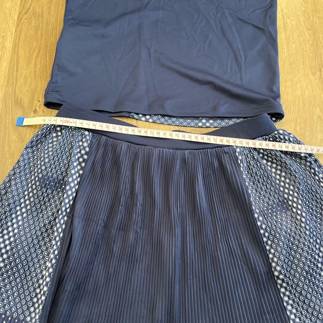 FILA ネイビー ドット柄 テニスウェアセット　美品