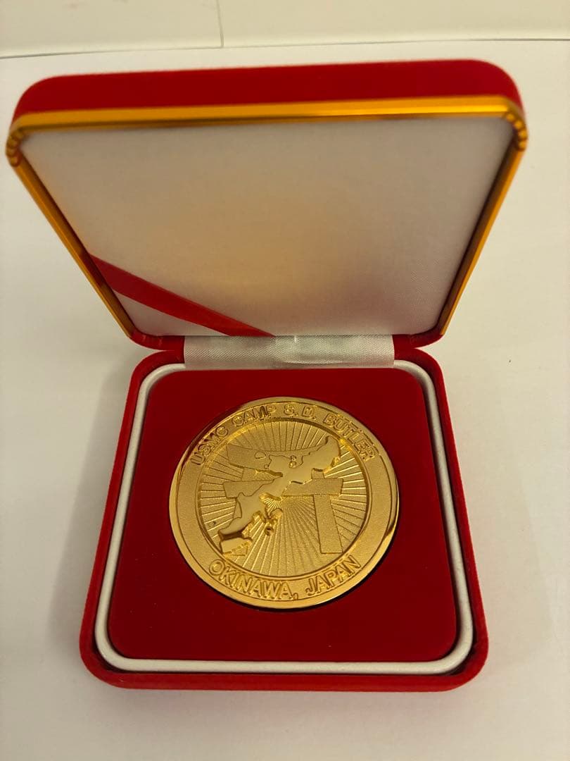 [希少]USMC 米海兵隊 チャレンジ ＆ USMCベア置物 2点セット