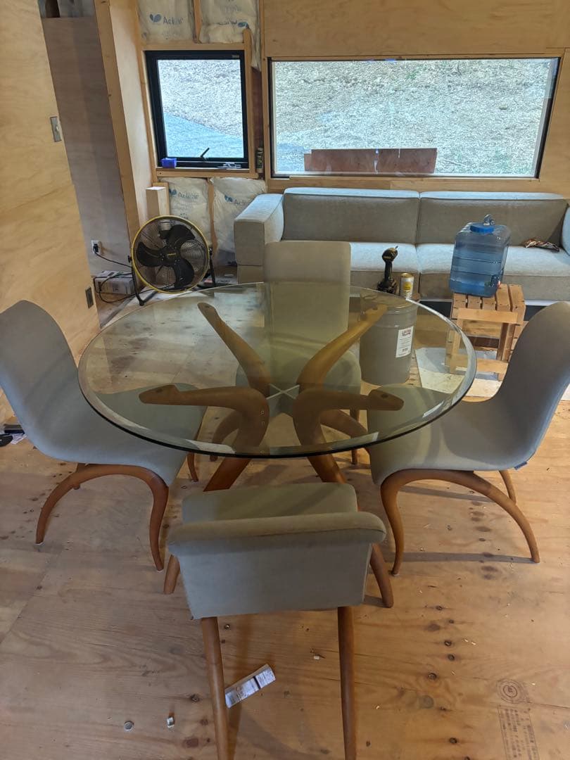 PORADA円形ダイニングテーブルセット　直接引き取りのみ