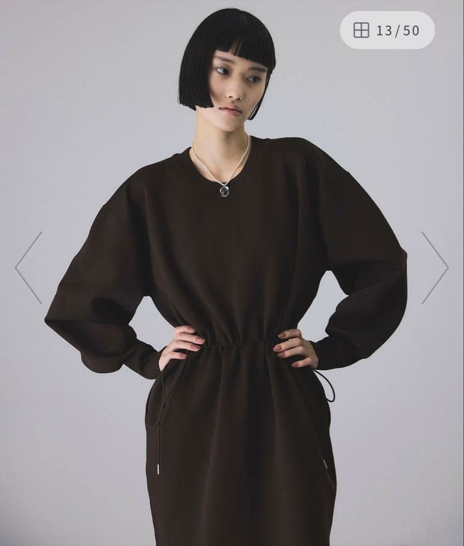 フォルムニットワンピース