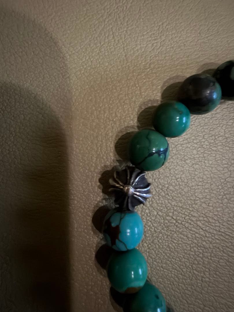 クロムハーツ ブレスレット ビーズ ターコイズ