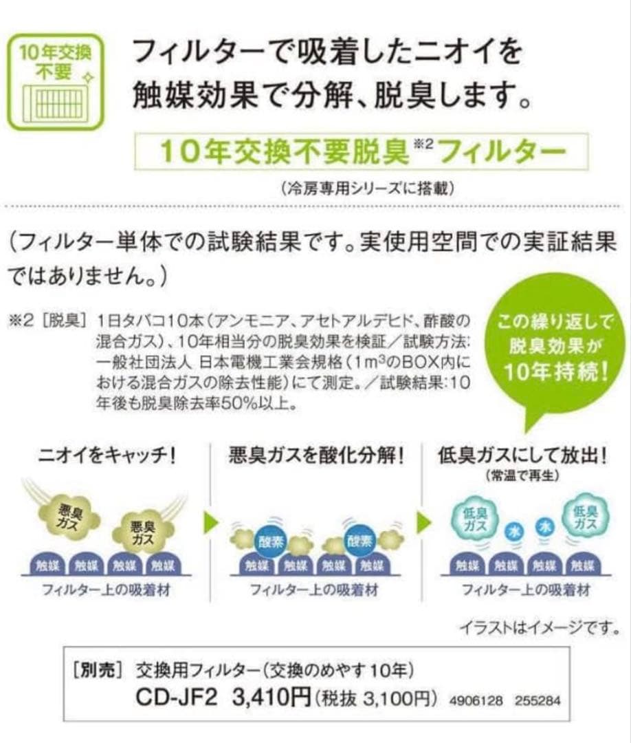 コロナ窓エアコン CW-F1622R 22年製