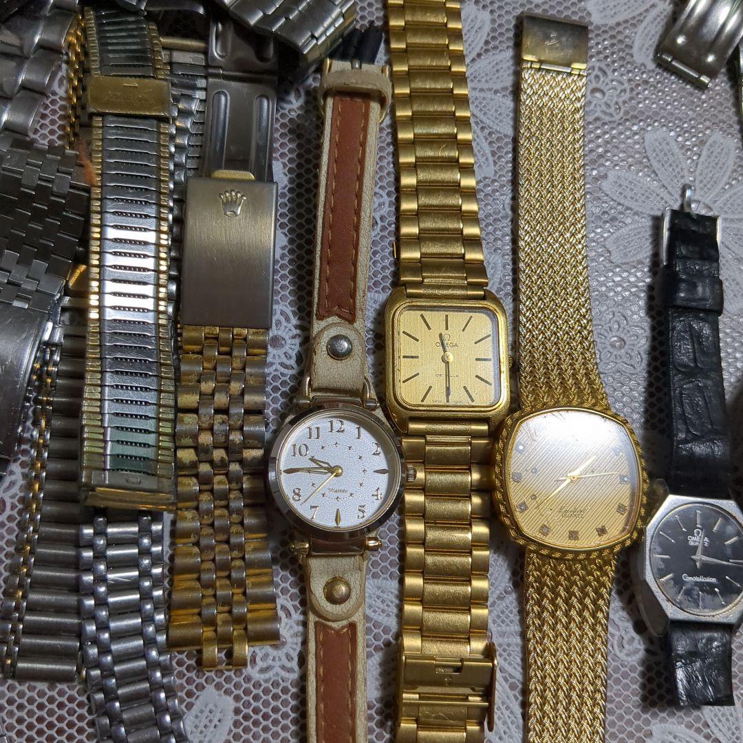 ティファニィグッチローレクスその他保管品不動品電池切れケースベルト皮ベルト未使用