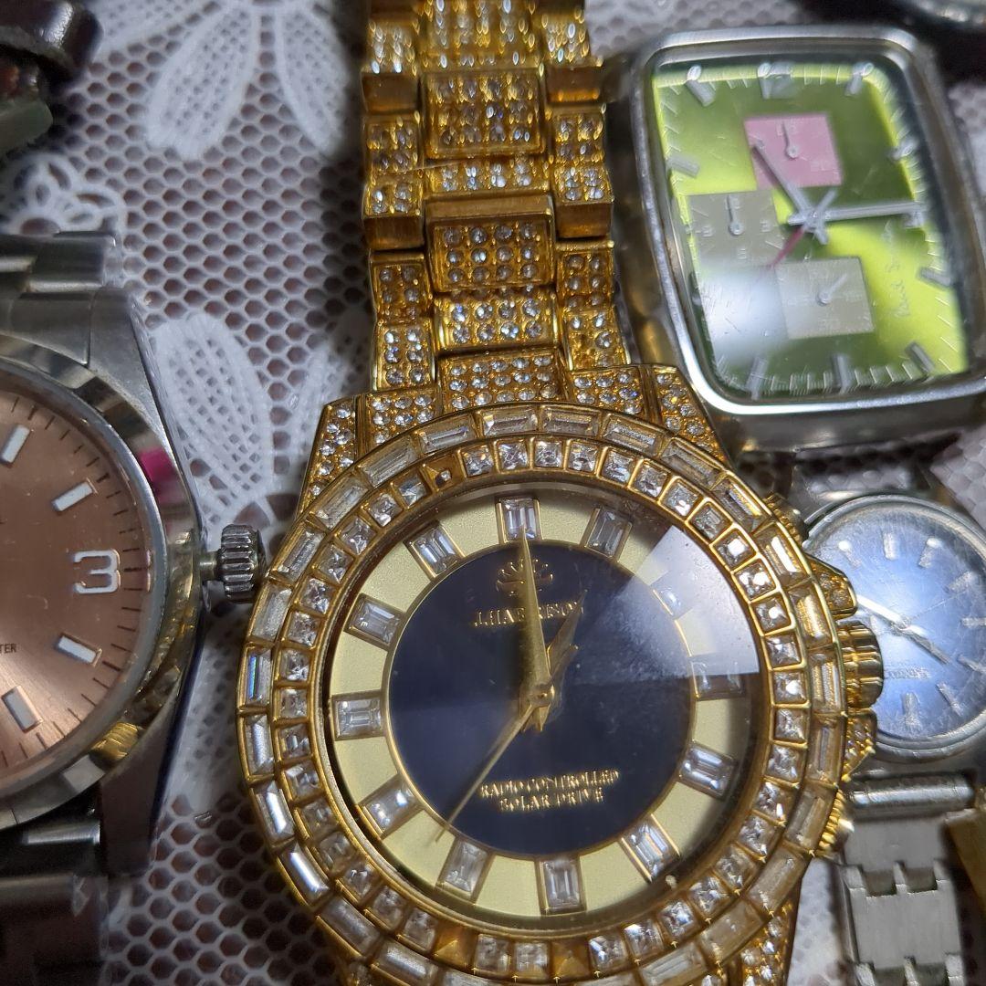 ティファニィグッチローレクスその他保管品不動品電池切れケースベルト皮ベルト未使用